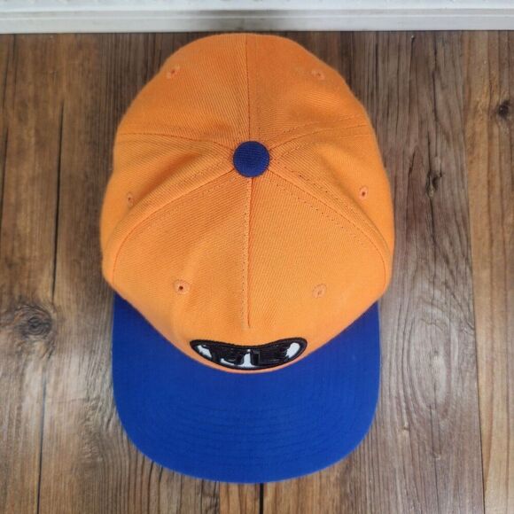 Dragon Ball Z Goku Emblem Snapback Hat Cap Orange Blue Anime Fantasy Martial Art - Picture 7 of 11